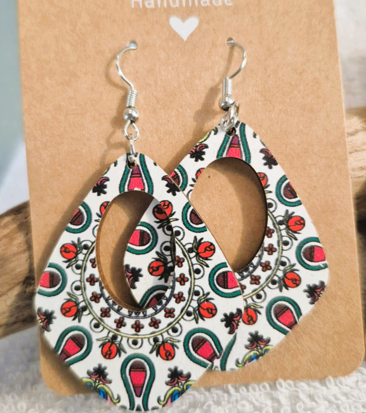 Boucles d'oreilles pendantes artisanales