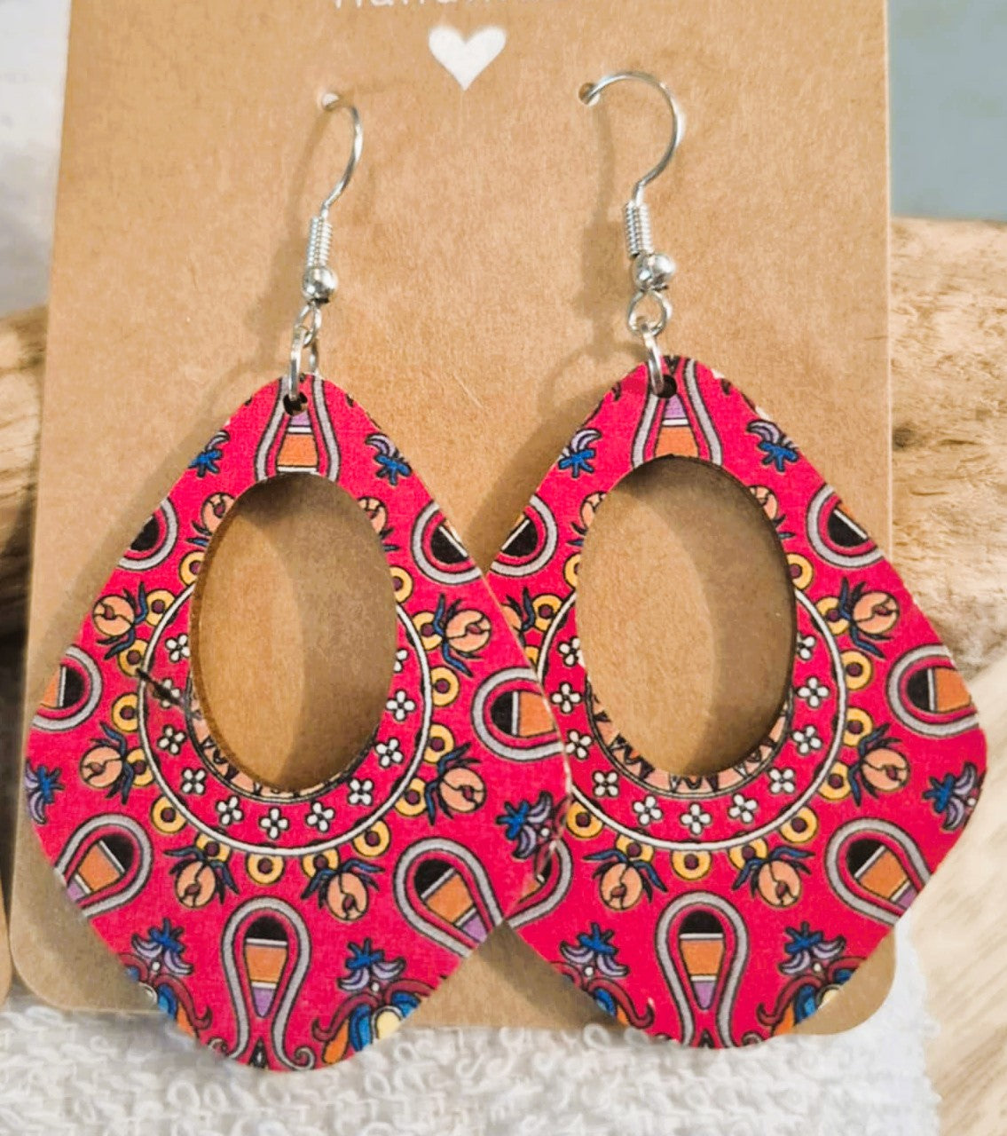 Boucles d'oreilles pendantes artisanales