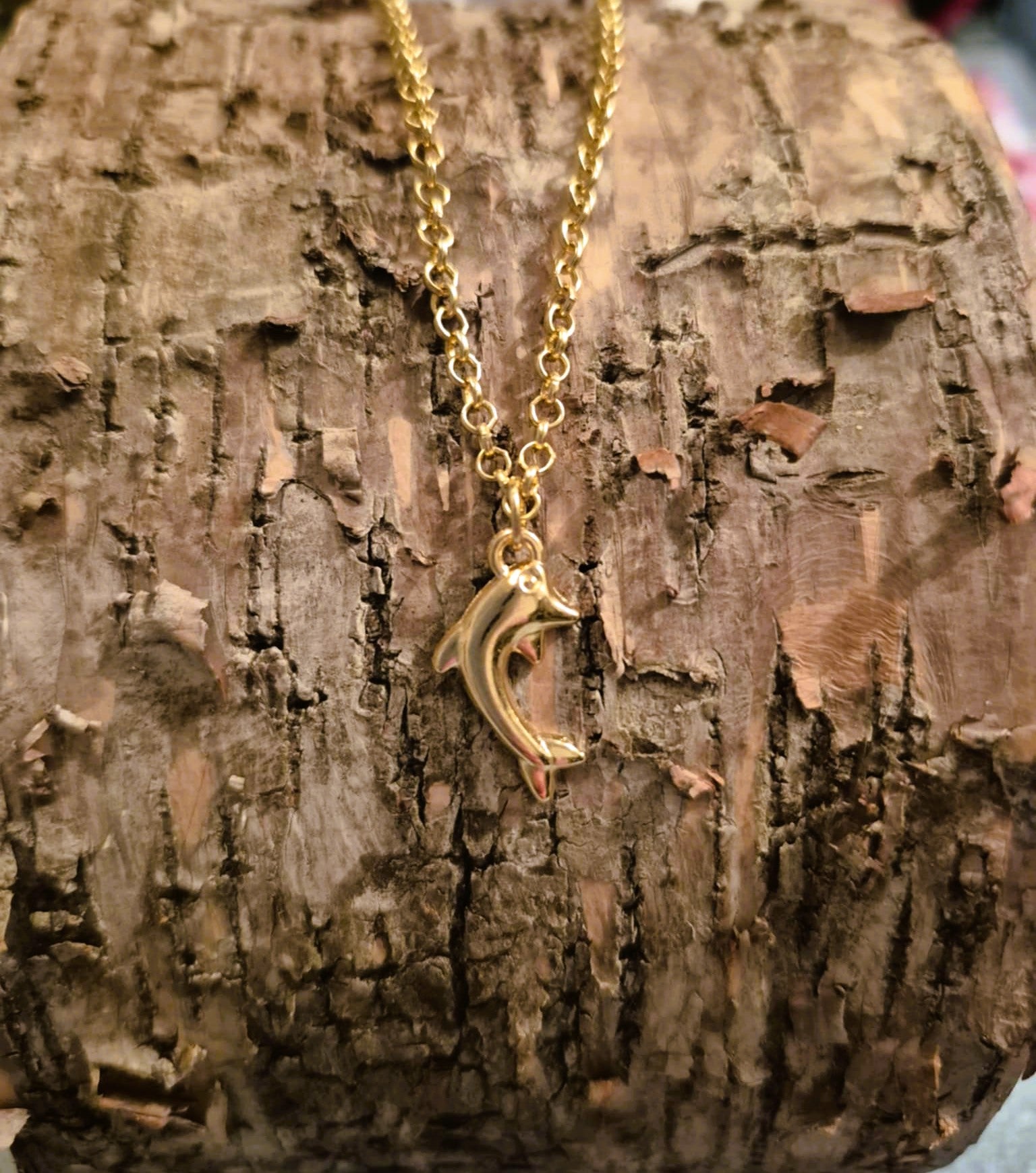 Chaîne Arbre de Vie, Dauphin & Étoile de David – Symboles de beauté et d’harmonie