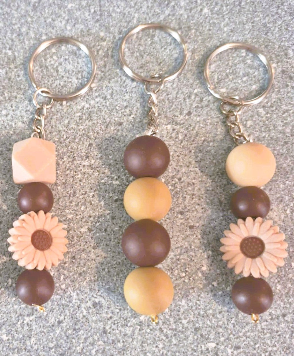 Porte-clés artisanaux en silicone