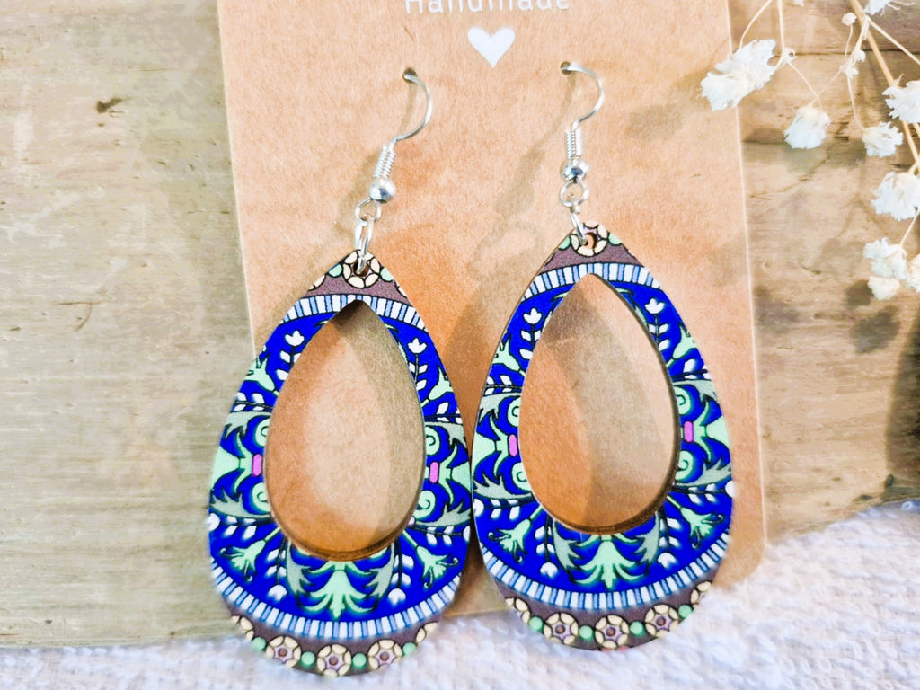 Boucles d'oreilles pendantes artisanales