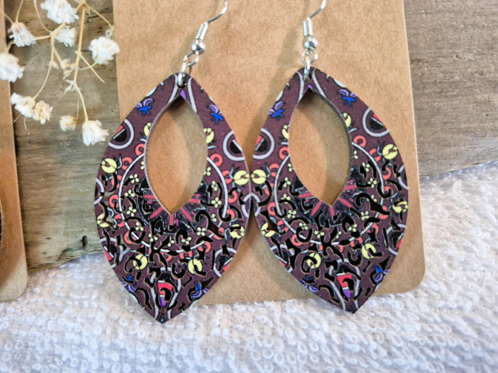 Boucles d'oreilles pendantes artisanales