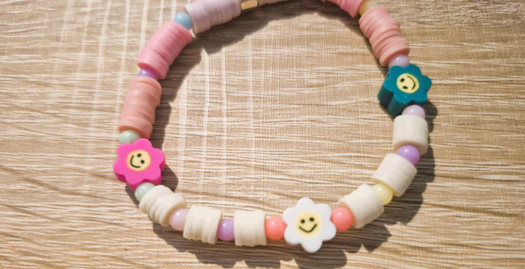 Bracelet Smiley Flower - fun et coloré