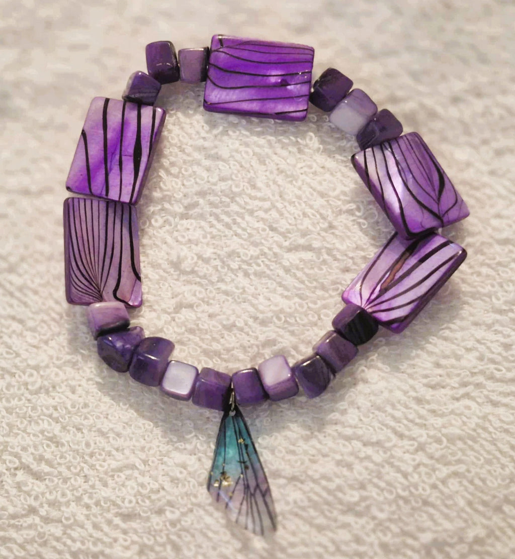 Bracelet Ailes d'Améthyste - Élégance et mystère